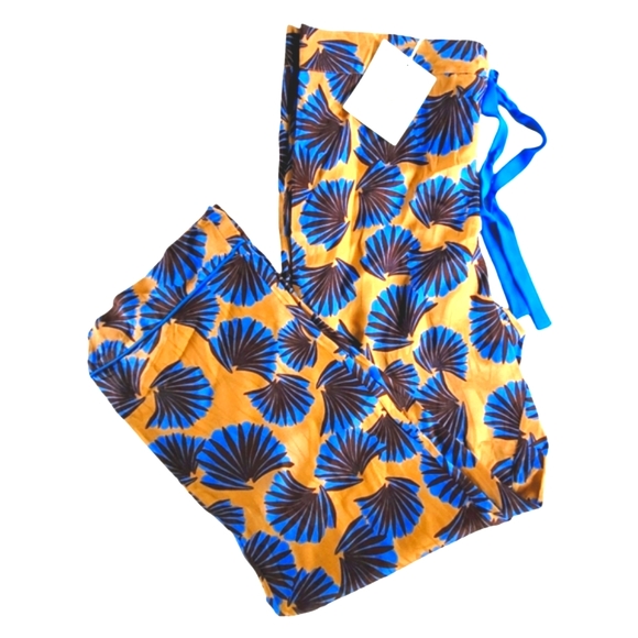 NEW Diane Von Furstenberg’s Fan Print Veronica Trousers 12 - Picture 6 of 13